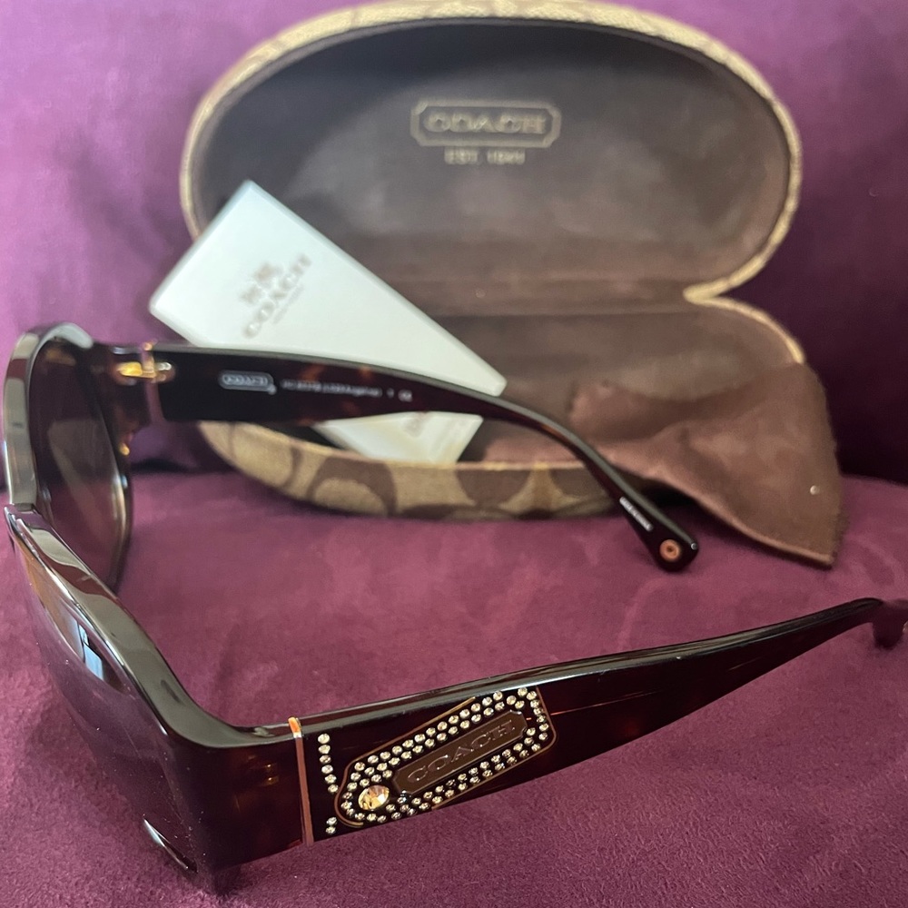 COACH Angelina Dark Tortoise Sunglasses